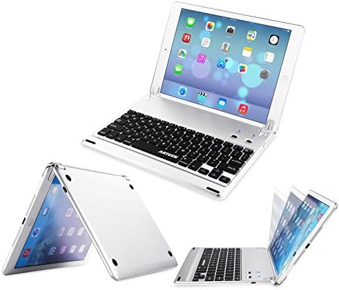 Arteck Ultra-Vékony Apple iPad Air 2/9.7 inches iPad Pro Bluetooth Keyboard Folio Stand, Beépített Állvány Groove Apple