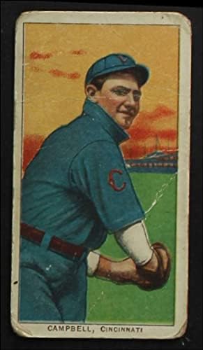 1909 T206 Billy Campbell Cincinnati Reds (Baseball Kártya) FAIR Vörösök