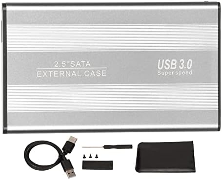 USB 3.0 HDD Burkolat, 5Gbps UltraSlim Külső Mobil Burkolat Vigye Haza (Ezüst)
