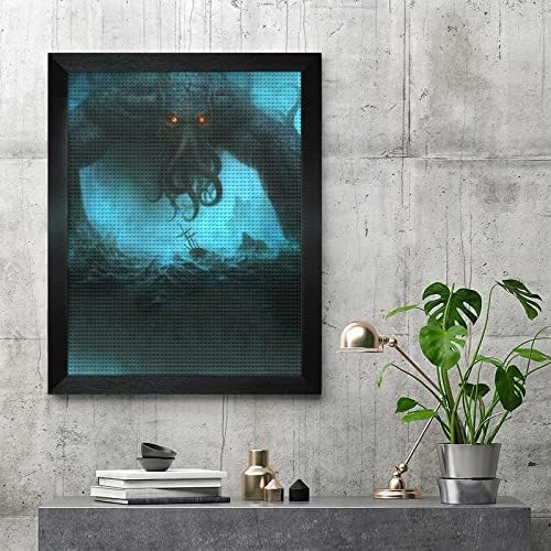 Cthulhu Mély Óceán Gyémánt Festmény Készletek Képkeret 5D DIY Teljes Gyakorlat Strasszos Művészeti Fali Dekor, hogy a Felnőttek