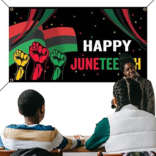 WBCBEC Juneteenth Nap Háttér Zászló Dekoráció Afro-Amerikai Függetlenség Napja június 19 1865 Megünnepeljük a Szabadságot